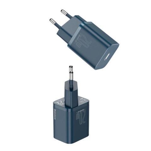 Baseus Super Si 1C szybka ładowarka USB Typ C 20 W Power Delivery niebieski (CCSUP-B03) Baseus