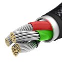 Baseus Tungsten 3w1 kabel USB - USB Typ C / Lightning / micro USB 3,5 A 1,5 m czarny (CAMLTWJ-01) Baseus