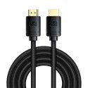 Baseus kabel HDMI 2.1 8K 60 Hz 48 Gbps / 4K 120 Hz / 2K 144 Hz 3D eARC QMS Dynamic HDR VRR ALLM 3 m czarny (CAKGQ-L01) Baseus
