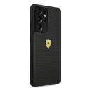 Etui Ferrari On Track Perforated na Samsung Galaxy S21 Ultra - czarne Ferrari