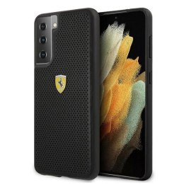 Etui Ferrari On Track Perforated na Samsung Galaxy S21 - czarne Ferrari