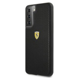 Etui Ferrari On Track Perforated na Samsung Galaxy S21 - czarne Ferrari