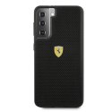 Etui Ferrari On Track Perforated na Samsung Galaxy S21 - czarne Ferrari