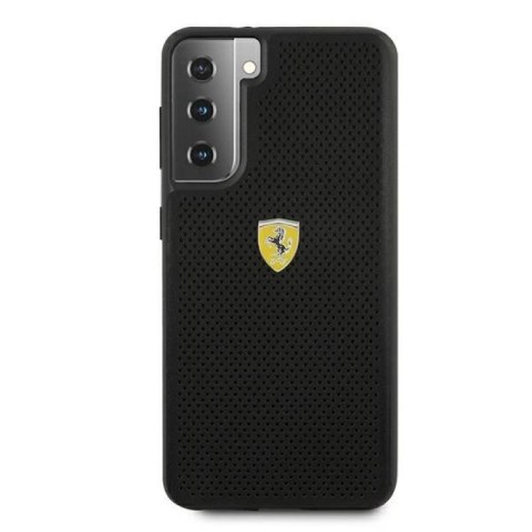 Etui Ferrari On Track Perforated na Samsung Galaxy S21 - czarne Ferrari