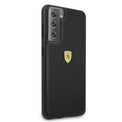 Etui Ferrari On Track Perforated na Samsung Galaxy S21 - czarne Ferrari