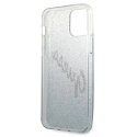 Etui Guess Glitter Gradient Script na iPhone 12 Pro Max - niebieskie Guess