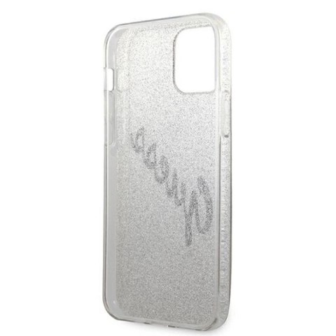 Etui Guess Glitter Gradient Script na iPhone 12 Pro Max - złote Guess