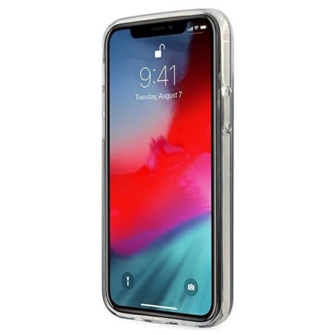 Etui Guess Glitter Gradient Script na iPhone 12 / iPhone 12 Pro - czarne Guess