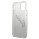 Etui Guess Glitter Gradient Script na iPhone 12 mini - złote Guess
