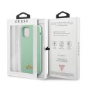 Etui Guess Metal Logo Script na iPhone 12 Pro Max 6,7" - zielone Guess