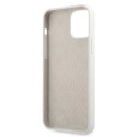 Etui Guess Metal Logo Script na iPhone 12 mini - białe Guess