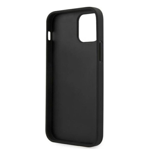 Etui Guess Saffiano Vintage Script na iPhone 12 Pro Max 6,7" - czarne Guess