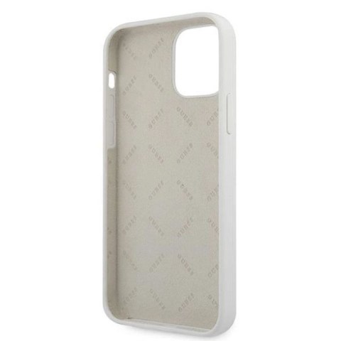 Etui Guess Script Vintage na iPhone 12 Pro Max - kremowe Guess