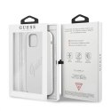 Etui Guess Script Vintage na iPhone 12 Pro Max - kremowe Guess