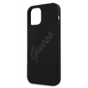 Etui Guess Script Vintage na iPhone 12 mini - czarne Guess