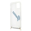 Etui Guess Script Vintage na iPhone 12 mini - niebieskie Guess