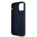 Etui Guess Script Vintage na iPhone 12 mini - niebieskie Guess