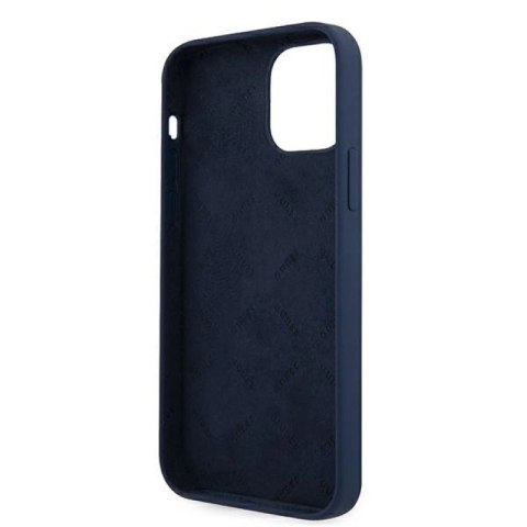 Etui Guess Script Vintage na iPhone 12 mini - niebieskie Guess