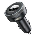 Baseus Enjoy transmiter FM ładowarka samochodowa LED 2x USB / 3,5mm jack bezprzewodowy odtwarzacz MP3 Bluetooth 5.0 3.4A czarny  Baseus