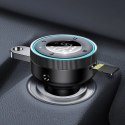 Baseus Enjoy transmiter FM ładowarka samochodowa LED 2x USB / 3,5mm jack bezprzewodowy odtwarzacz MP3 Bluetooth 5.0 3.4A czarny  Baseus