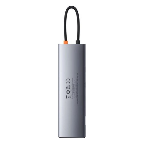 Baseus Metal Gleam 11w1 wielofunkcyjny HUB USB Typ C - 3x USB 3.2 Gen 1 5Gbps / USB Typ C PD 100W / 3,5 mm mini jack AUX / VGA F Baseus