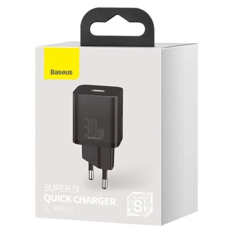 Baseus Super Si 1C szybka ładowarka USB Typ C 30W Power Delivery Quick Charge czarny (CCSUP-J01) Baseus