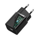 Baseus Super Si 1C szybka ładowarka USB Typ C 30W Power Delivery Quick Charge czarny (CCSUP-J01) Baseus