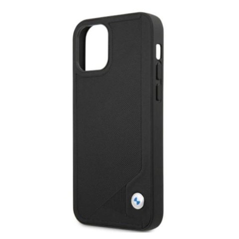Etui BMW Leather Deboss na iPhone 12 Pro Max - czarne BMW