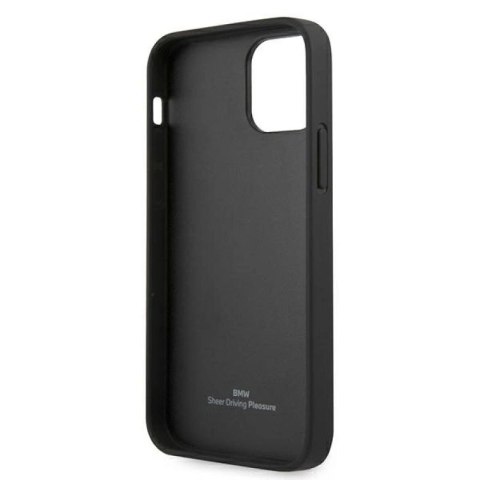Etui BMW Leather Deboss na iPhone 12 mini - czarne BMW