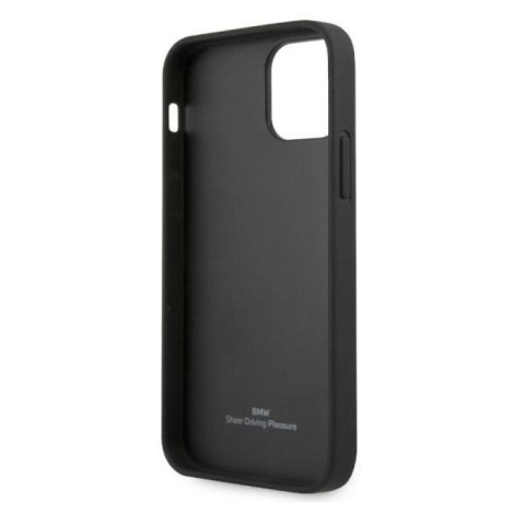 Etui BMW Leather Perforate na iPhone 12 Pro Max - czarne BMW