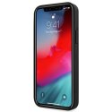 Etui Ferrari Off Track Leather Nylon Stripe na iPhone 12 Pro Max - czarne Ferrari