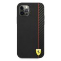 Etui Ferrari On Track Carbon Stripe na iPhone 12 Pro Max - czarne Ferrari