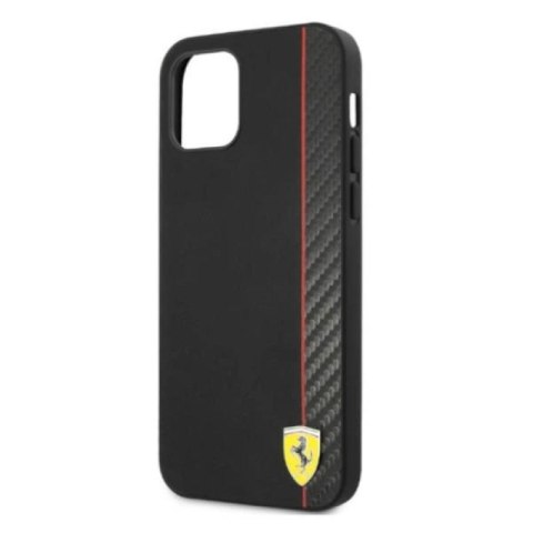 Etui Ferrari On Track Carbon Stripe na iPhone 12 Pro Max - czarne Ferrari