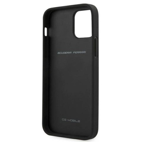 Etui Ferrari On Track Carbon Stripe na iPhone 12 Pro Max - czerwone Ferrari