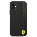 Etui Ferrari On Track Carbon Stripe na iPhone 12 mini - czarne Ferrari