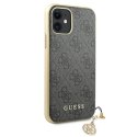 Etui Guess 4G Charms Collection na iPhone 11 / Xr - szare Guess