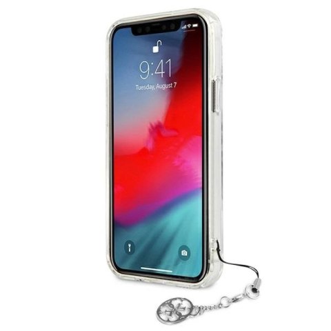 Etui Guess 4G Silver Charms Collection na iPhone 12 Pro Max - przezroczyste Guess