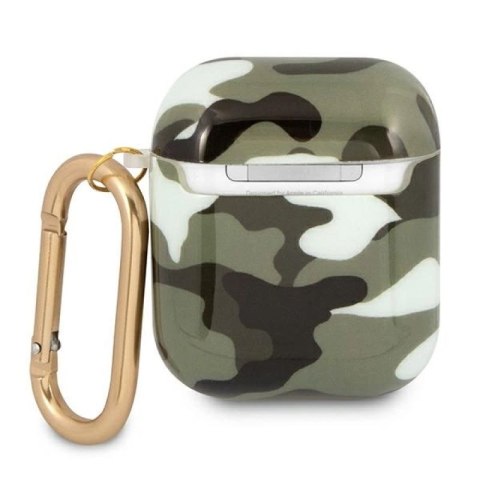 Etui Guess Camo Collection na AirPods 1/2 - zielone Guess
