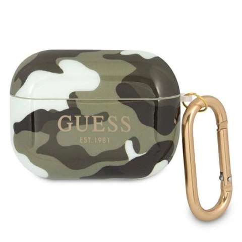 Etui Guess Camo Collection na AirPods Pro - zielone Guess