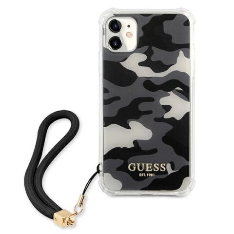 Etui Guess Camo Collection na iPhone 11 / Xr - czarne Guess