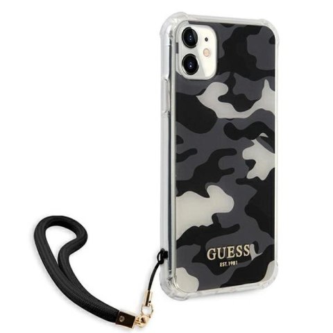 Etui Guess Camo Collection na iPhone 11 / Xr - czarne Guess