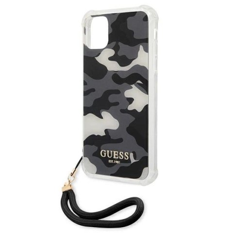 Etui Guess Camo Collection na iPhone 11 / Xr - czarne Guess
