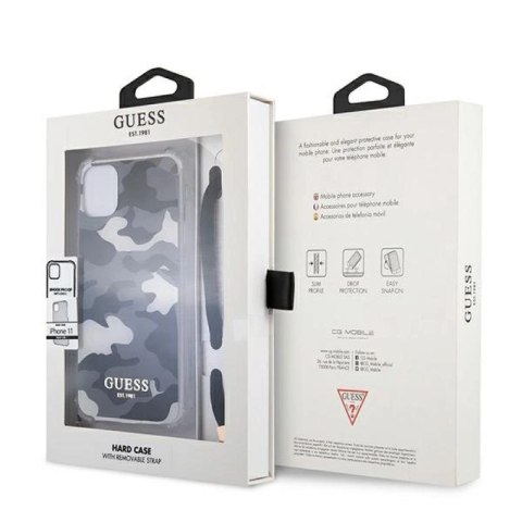 Etui Guess Camo Collection na iPhone 11 / Xr - czarne Guess