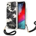 Etui Guess Camo Collection na iPhone 12 Pro Max - czarne Guess