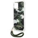Etui Guess Camo Collection na iPhone 12 Pro Max - zielone Guess