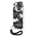 Etui Guess Camo Collection na iPhone 12 / iPhone 12 Pro - czarne Guess