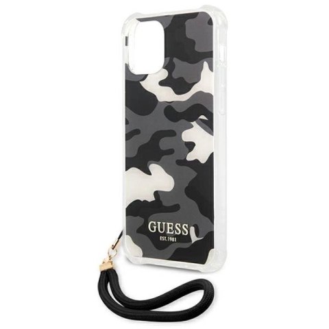 Etui Guess Camo Collection na iPhone 12 / iPhone 12 Pro - czarne Guess