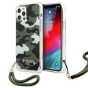 Etui Guess Camo Collection na iPhone 12 / iPhone 12 Pro - zielone Guess