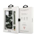 Etui Guess Camo Collection na iPhone 12 / iPhone 12 Pro - zielone Guess