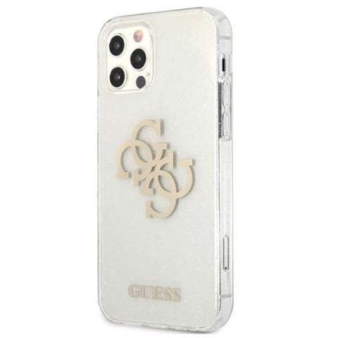 Etui Guess Glitter 4G Big Logo na iPhone 12 Pro Max - przezroczyste Guess
